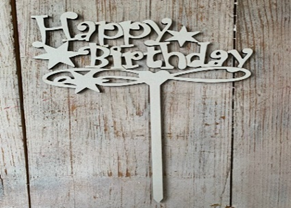 картинка Топер Happy Birthday, 21-25 см.(ножка 15 см.) от магазина Мастер-Пак